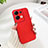 Hard Rigid Plastic Matte Finish Case Back Cover YK2 for Oppo Reno9 Pro 5G Red