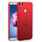 Hard Rigid Plastic Matte Finish Case Cover with Finger Ring Stand A01 for Huawei Enjoy 7S Red