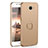 Hard Rigid Plastic Matte Finish Case Cover with Finger Ring Stand A01 for Huawei Honor Play 5 Gold