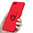 Hard Rigid Plastic Matte Finish Case Cover with Finger Ring Stand A01 for Huawei Honor V10