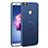 Hard Rigid Plastic Matte Finish Case Cover with Finger Ring Stand A01 for Huawei P Smart Blue