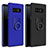 Hard Rigid Plastic Matte Finish Case Cover with Finger Ring Stand A01 for Samsung Galaxy Note 8 Duos N950F