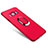 Hard Rigid Plastic Matte Finish Case Cover with Finger Ring Stand A01 for Samsung Galaxy S8 Plus Red