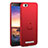 Hard Rigid Plastic Matte Finish Case Cover with Finger Ring Stand A01 for Xiaomi Mi 4C Red