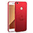 Hard Rigid Plastic Matte Finish Case Cover with Finger Ring Stand A01 for Xiaomi Redmi Note 5A Prime Red
