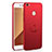 Hard Rigid Plastic Matte Finish Case Cover with Finger Ring Stand A01 for Xiaomi Redmi Note 5A Pro Red