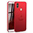 Hard Rigid Plastic Matte Finish Case Cover with Finger Ring Stand A01 for Xiaomi Redmi Y2 Red