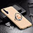 Hard Rigid Plastic Matte Finish Case Cover with Magnetic Finger Ring Stand A01 for Huawei Honor 20 Pro Gold