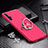 Hard Rigid Plastic Matte Finish Case Cover with Magnetic Finger Ring Stand A01 for Huawei Honor 20 Pro Red