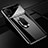 Hard Rigid Plastic Matte Finish Case Cover with Magnetic Finger Ring Stand A01 for Huawei Nova 6 SE Black