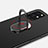 Hard Rigid Plastic Matte Finish Case Cover with Magnetic Finger Ring Stand A01 for OnePlus 8T 5G