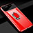 Hard Rigid Plastic Matte Finish Case Cover with Magnetic Finger Ring Stand A01 for Oppo A12e