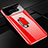 Hard Rigid Plastic Matte Finish Case Cover with Magnetic Finger Ring Stand A01 for Samsung Galaxy S10e Red