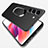 Hard Rigid Plastic Matte Finish Case Cover with Magnetic Finger Ring Stand A01 for Samsung Galaxy S21 5G