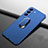 Hard Rigid Plastic Matte Finish Case Cover with Magnetic Finger Ring Stand A01 for Samsung Galaxy S21 5G Blue