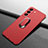 Hard Rigid Plastic Matte Finish Case Cover with Magnetic Finger Ring Stand A01 for Samsung Galaxy S21 5G Red