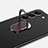 Hard Rigid Plastic Matte Finish Case Cover with Magnetic Finger Ring Stand A01 for Samsung Galaxy S21 Plus 5G