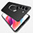 Hard Rigid Plastic Matte Finish Case Cover with Magnetic Finger Ring Stand A01 for Samsung Galaxy S22 5G