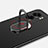 Hard Rigid Plastic Matte Finish Case Cover with Magnetic Finger Ring Stand for OnePlus Nord N300 5G