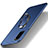 Hard Rigid Plastic Matte Finish Case Cover with Magnetic Finger Ring Stand for Samsung Galaxy S20 Lite 5G Blue