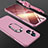 Hard Rigid Plastic Matte Finish Case Cover with Magnetic Finger Ring Stand GK1 for OnePlus Nord N20 5G Rose Gold