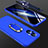 Hard Rigid Plastic Matte Finish Case Cover with Magnetic Finger Ring Stand GK1 for Oppo Reno7 Lite 5G Blue