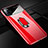 Hard Rigid Plastic Matte Finish Case Cover with Magnetic Finger Ring Stand P01 for Oppo A72