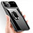 Hard Rigid Plastic Matte Finish Case Cover with Magnetic Finger Ring Stand P02 for Apple iPhone 11 Pro