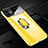 Hard Rigid Plastic Matte Finish Case Cover with Magnetic Finger Ring Stand P02 for Apple iPhone 11 Yellow