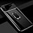 Hard Rigid Plastic Matte Finish Case Cover with Magnetic Finger Ring Stand P03 for Xiaomi Redmi Note 8 (2021) Black