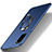 Hard Rigid Plastic Matte Finish Case Cover with Magnetic Finger Ring Stand S01 for Samsung Galaxy S20 5G Blue