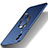 Hard Rigid Plastic Matte Finish Case Cover with Magnetic Finger Ring Stand S01 for Vivo V21e 5G Blue