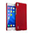 Hard Rigid Plastic Matte Finish Case for Huawei P7 Dual SIM Red
