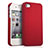 Hard Rigid Plastic Matte Finish Cover for Apple iPhone 4 Red