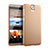 Hard Rigid Plastic Matte Finish Cover for HTC One E9 Plus Gold