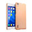 Hard Rigid Plastic Matte Finish Cover for Huawei P7 Dual SIM Gold