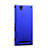 Hard Rigid Plastic Matte Finish Cover for Sony Xperia T2 Ultra Dual Blue