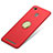 Hard Rigid Plastic Matte Finish Cover with Finger Ring Stand A02 for Xiaomi Redmi 3S Prime Red
