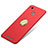 Hard Rigid Plastic Matte Finish Cover with Finger Ring Stand A02 for Xiaomi Redmi 3S Red