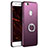 Hard Rigid Plastic Matte Finish Cover with Finger Ring Stand A03 for Huawei GR3 (2017) Purple
