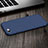 Hard Rigid Plastic Matte Finish Cover with Finger Ring Stand for Apple iPhone SE (2020) Blue