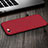 Hard Rigid Plastic Matte Finish Cover with Finger Ring Stand for Apple iPhone SE (2020) Red