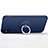 Hard Rigid Plastic Matte Finish Cover with Finger Ring Stand for Apple iPhone X Blue