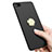Hard Rigid Plastic Matte Finish Cover with Finger Ring Stand for Huawei P8 Black