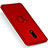 Hard Rigid Plastic Matte Finish Cover with Finger Ring Stand for Nokia 6 Red