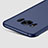 Hard Rigid Plastic Matte Finish Cover with Finger Ring Stand for Samsung Galaxy S8 Plus Blue
