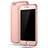Hard Rigid Plastic Matte Finish Front and Back Case 360 Degrees Cover M02 for Apple iPhone 6 Plus Rose Gold