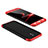 Hard Rigid Plastic Matte Finish Front and Back Case 360 Degrees for Samsung Galaxy J7 Pro Red and Black