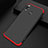 Hard Rigid Plastic Matte Finish Front and Back Case 360 Degrees Q01 for Huawei Enjoy 9 Plus Red and Black