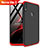 Hard Rigid Plastic Matte Finish Front and Back Case 360 Degrees Q01 for Huawei Nova Lite 3 Red and Black